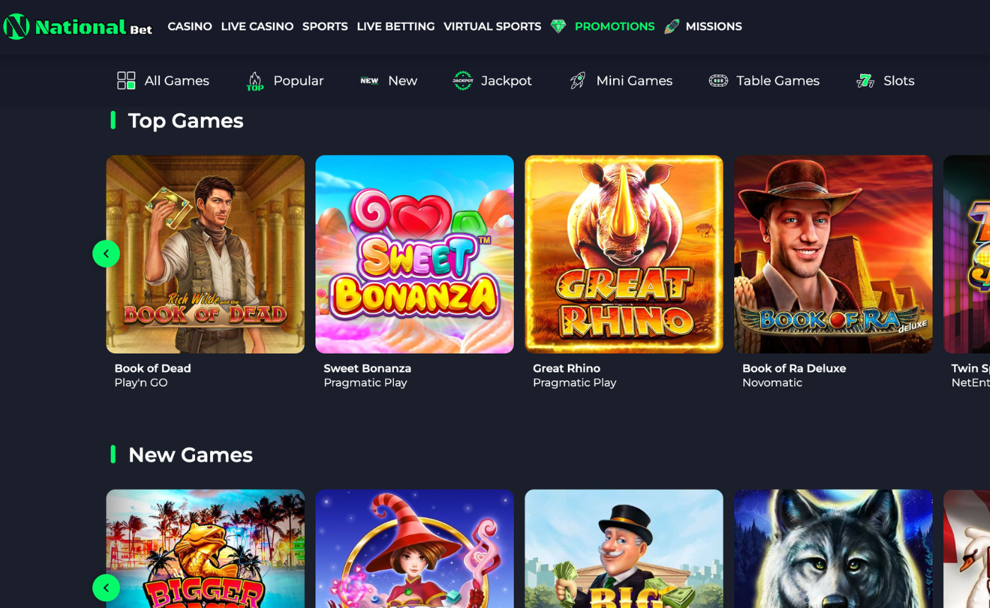 nationalbet casino uk